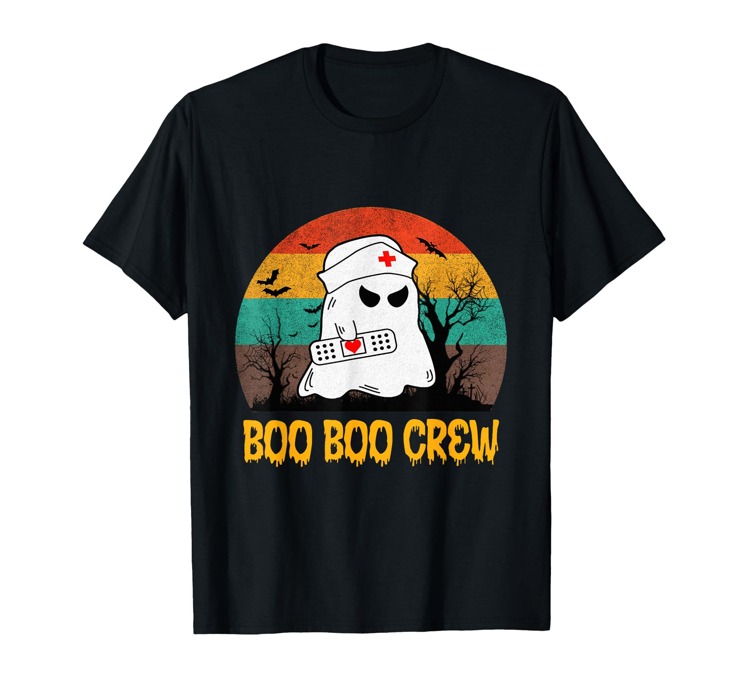 Boo Boo Crew Nurse Funny Halloween Nurse Shirts for Women T-Shirt