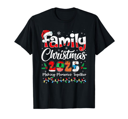 Family Christmas 2025 Matching Outfit Xmas Squad Santa T-Shirt