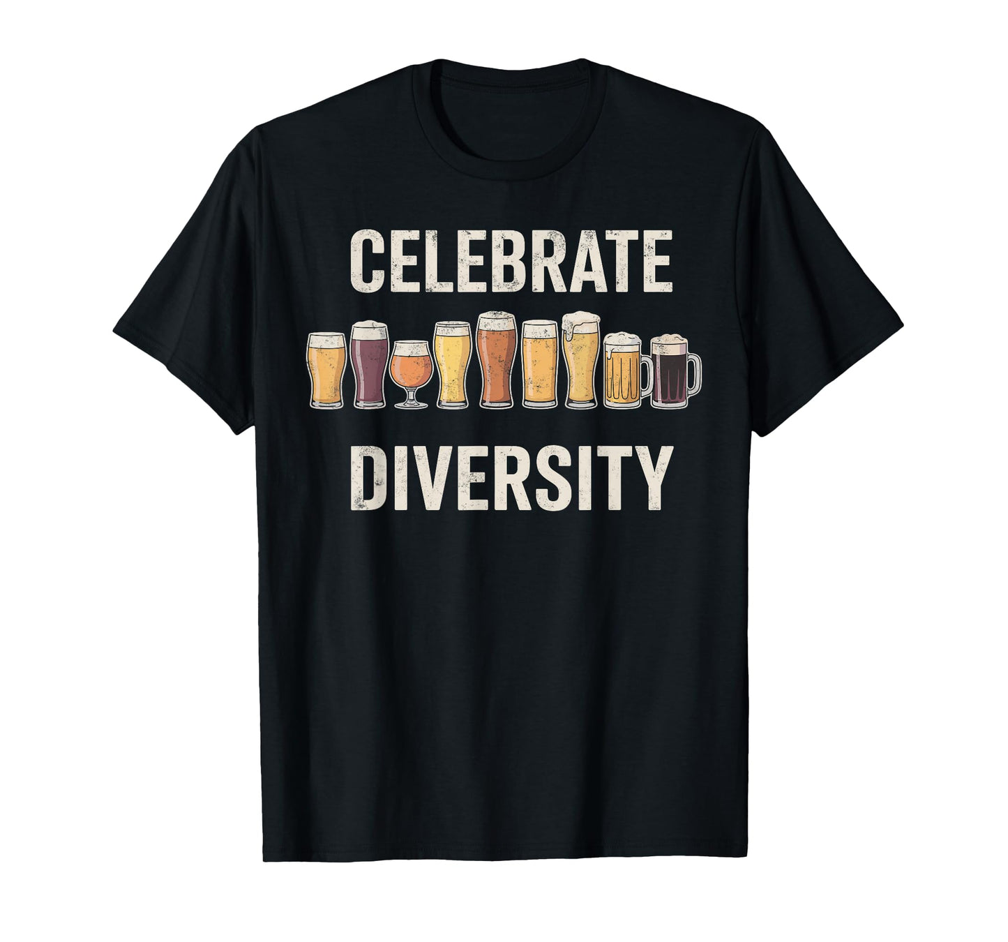 Celebrate Diversity Funny Brewing Brewer Craft Beer Hobby T-Shirt