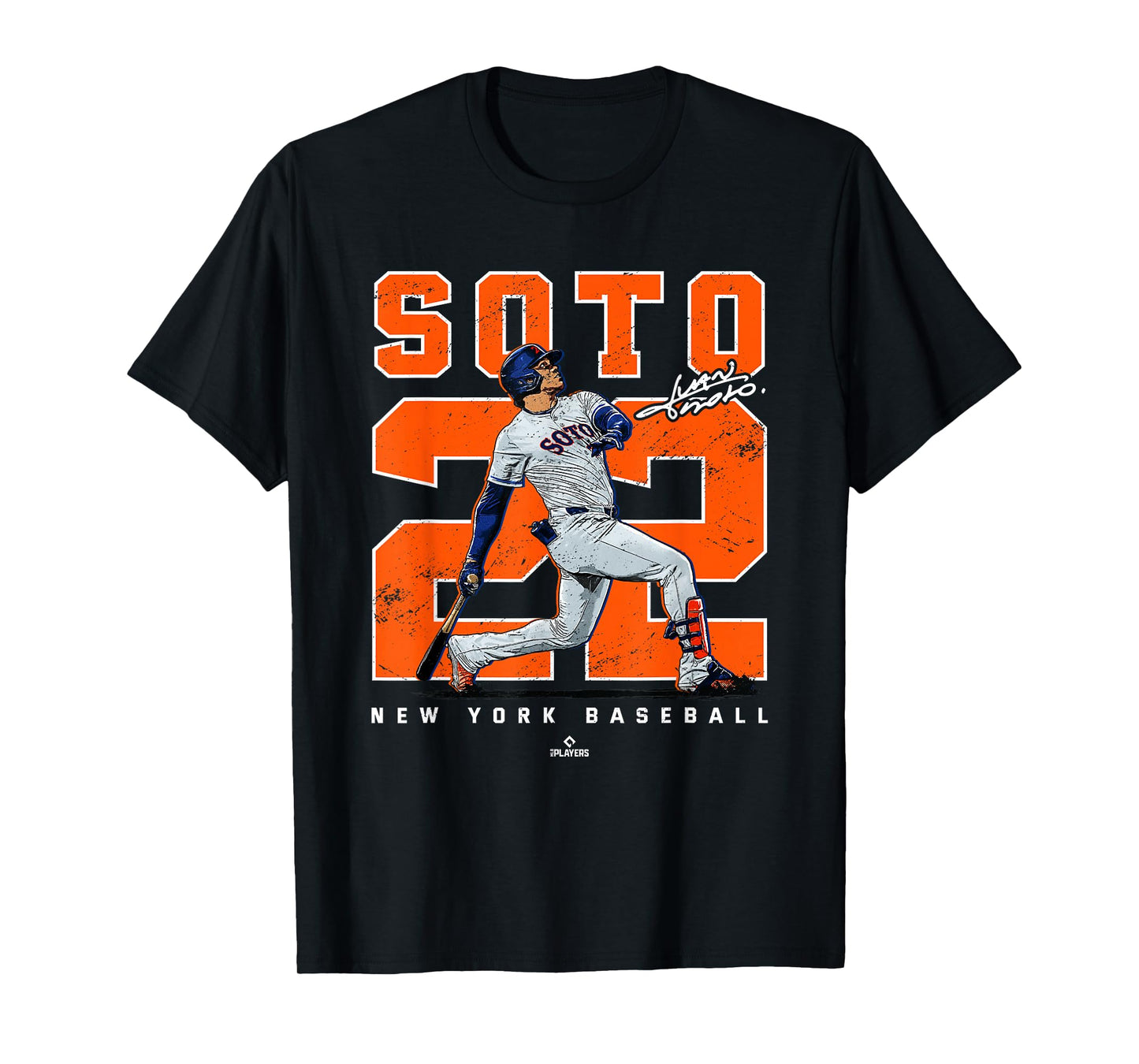 Number & Portrait Juan Soto New York Baseball MLBPA T-Shirt