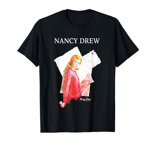 Nancy Drew Nancy's Mysterious Letter Vintage Chest Poster T-Shirt