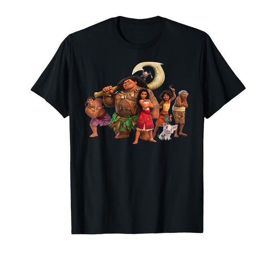 Disney Moana 2 Moana’s Ocean Adventure Crew Group Together T-Shirt