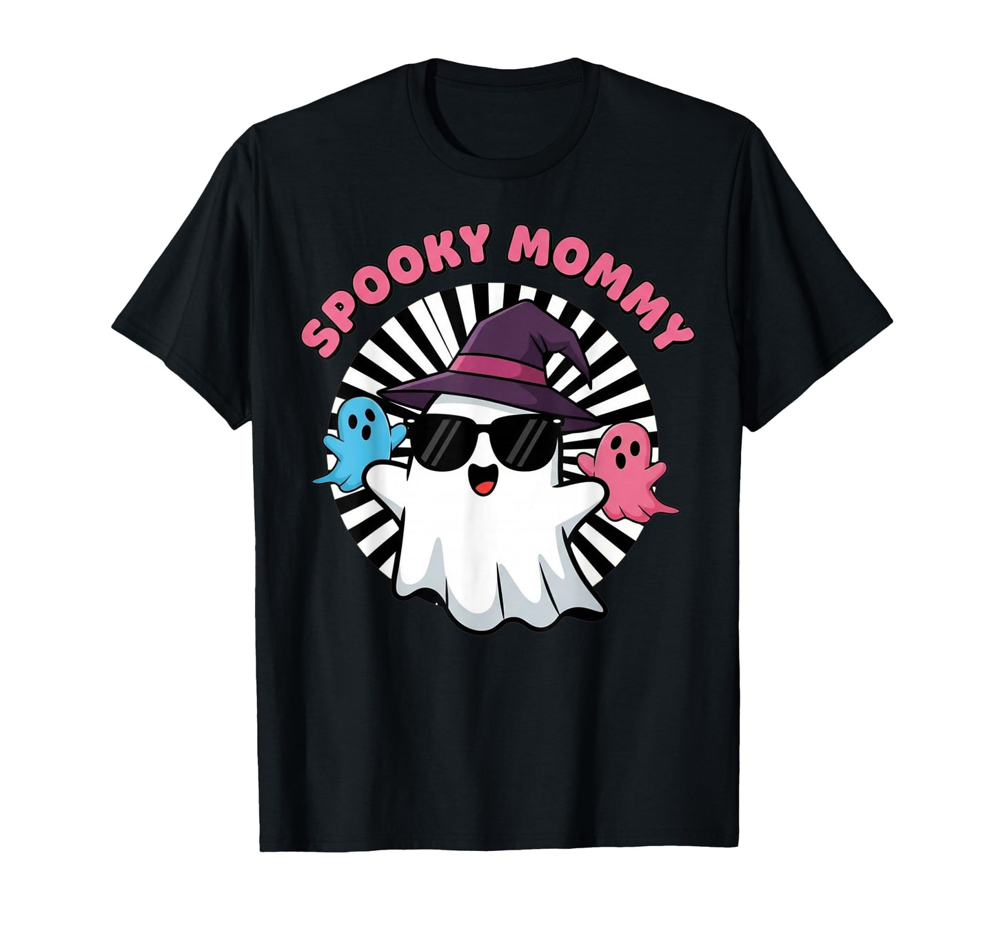 Spooky Mommy Ghost Witch Mom Halloween T-Shirt
