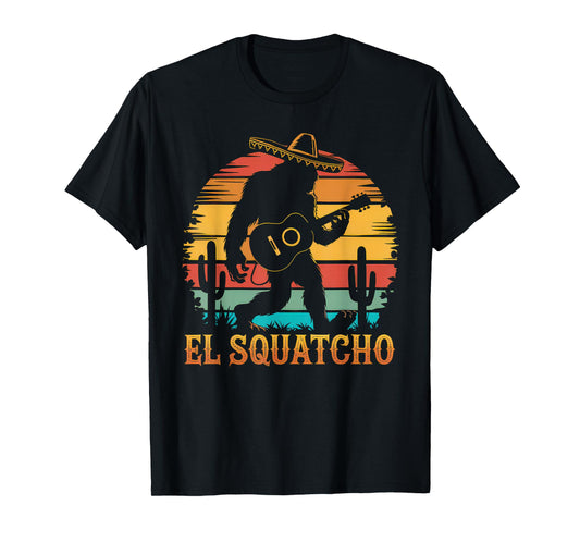 El Squatcho Tshirt Men Women Bigfoot Sasquatch Mexican T-Shirt