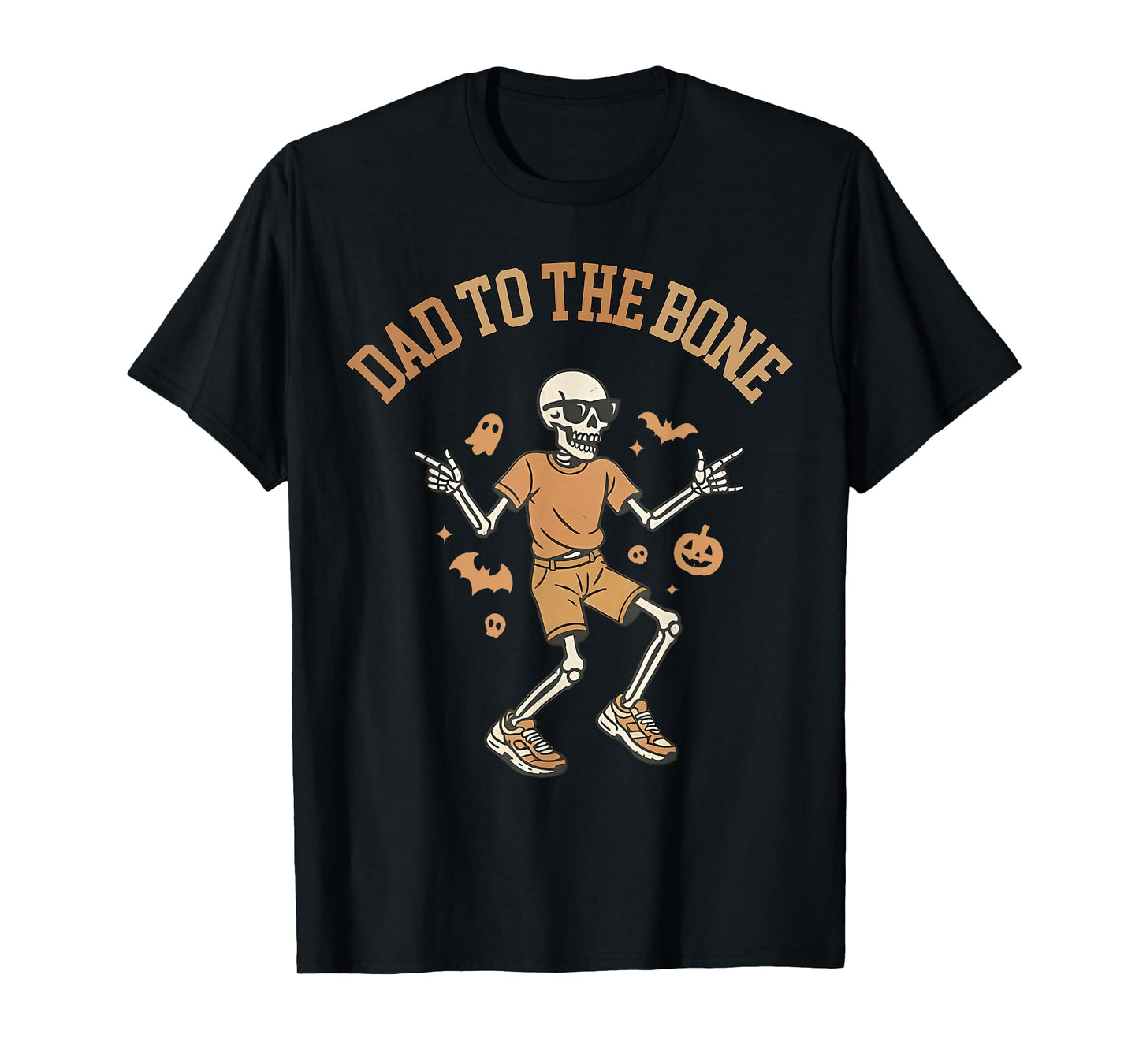 Funny Skeleton Dad to The Bone Halloween Costume Tee T-Shirt