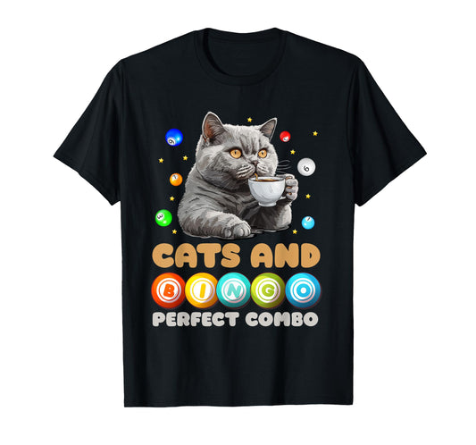 Bingo Player CATS AND BINGO PERFECT COMBO Funny T-Shirt