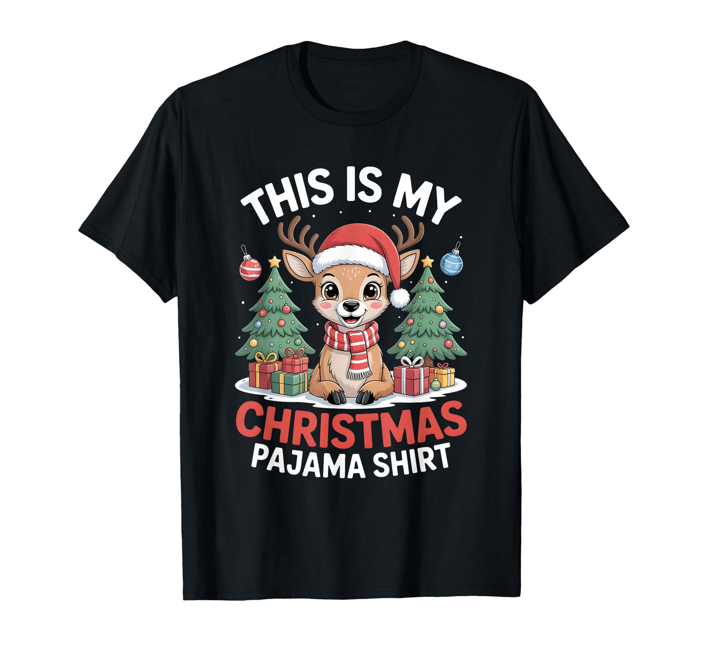 Deer This is My Christmas Pajama T-Shirt