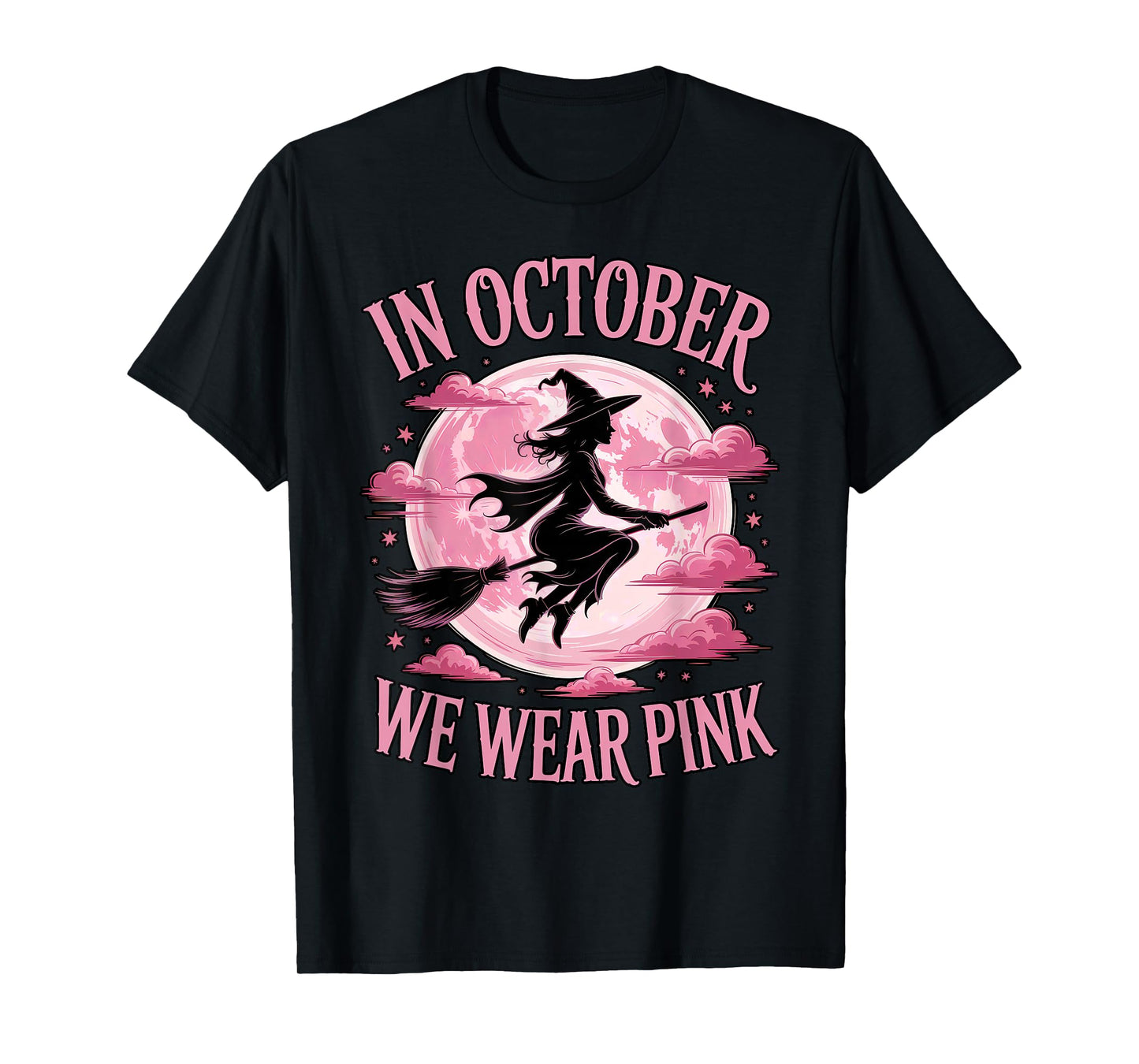 October Witch Pink Moon Breast Cancer Awareness T-Shirt