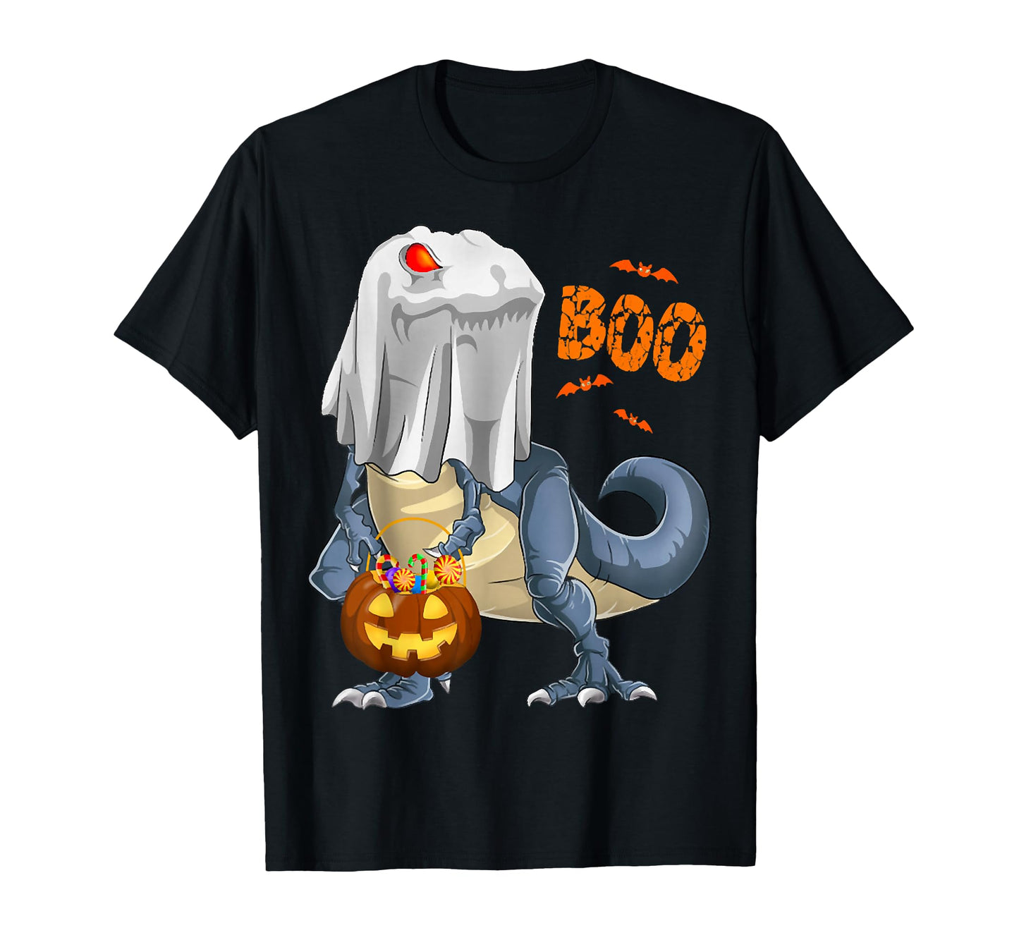 Halloween Dinosaur T. rex Ghost, Cute Spooky Halloween Tees T-Shirt
