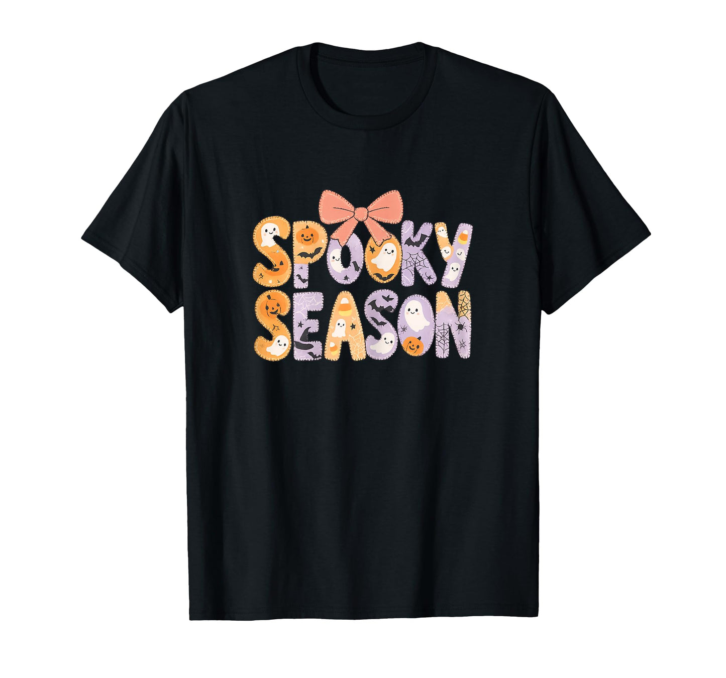 Spooky Season Retro Halloween Ghost Women Toddler Girl T-Shirt