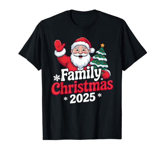 Family Christmas 2025 Matching Holiday Outfit Squad T-Shirt