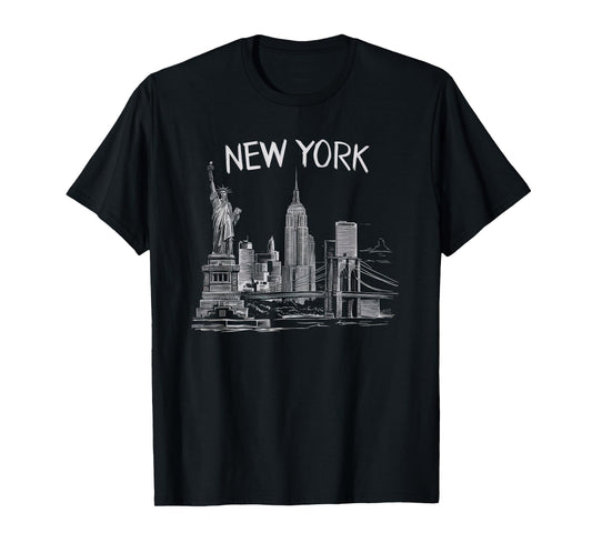 New York Gifts For Men Women NY City Vintage Urban NYC T-Shirt