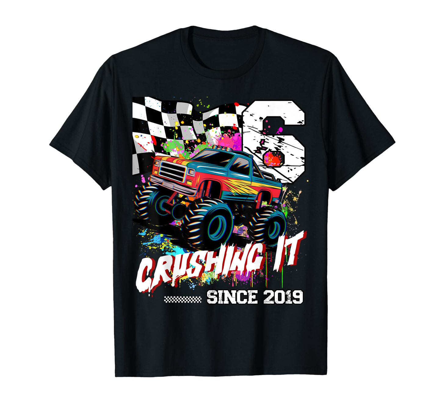 Birthday Monster Truck 6th years old Monster Truck Birthday T-Shirt