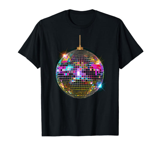 Coloured Disco Ball Vintage Retro House Disco Ball Cool Party T-Shirt