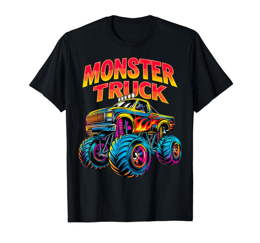 Monster Truck Retro Colorful T-Shirt