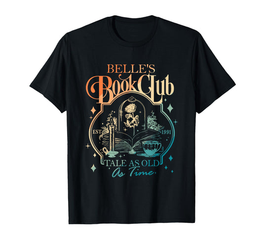 Belle's Book Club Est 1991 Tale As Old As Time Vintage T-Shirt
