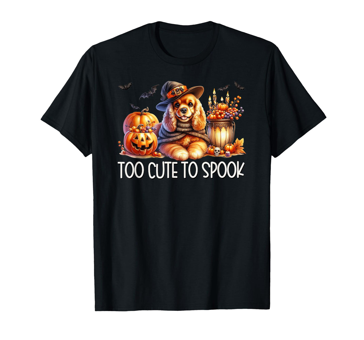 Halloween Cavalier King Charles Spaniel is Too Cute to Spook T-Shirt
