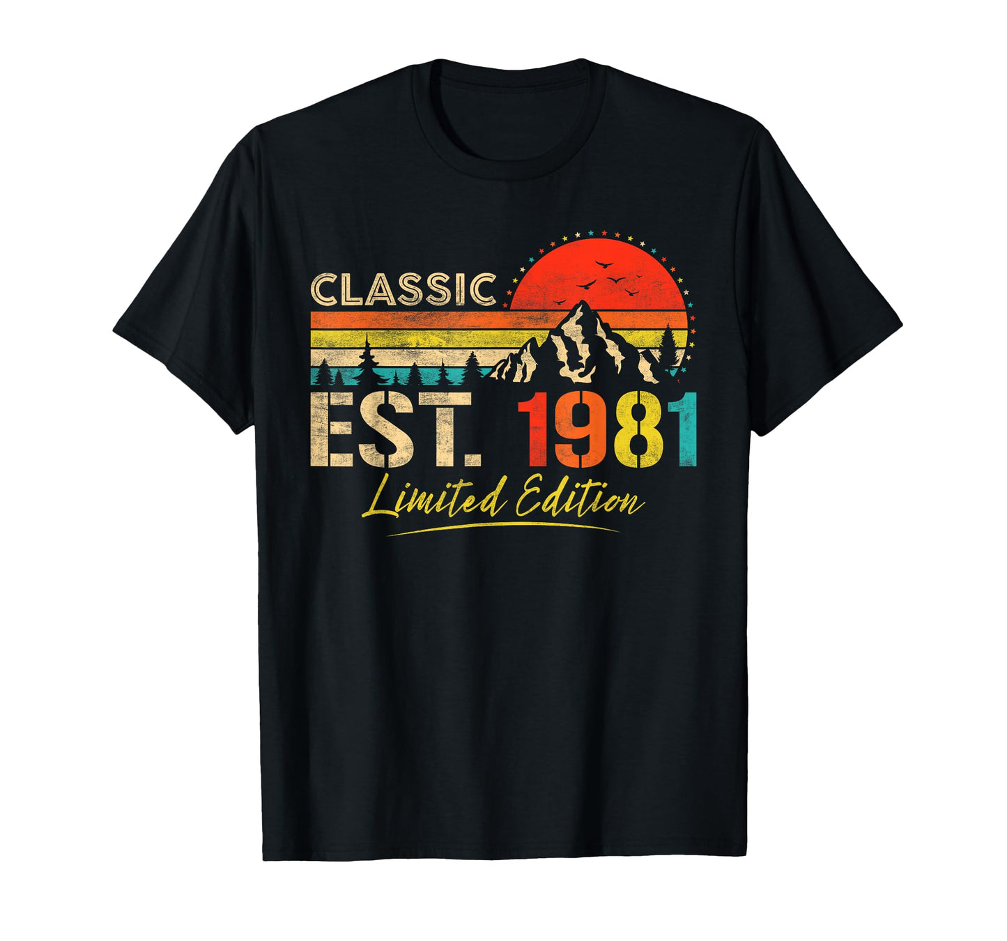 Classic Est. 1981 Limited Edition Vintage Year 1981 Birthday T-Shirt