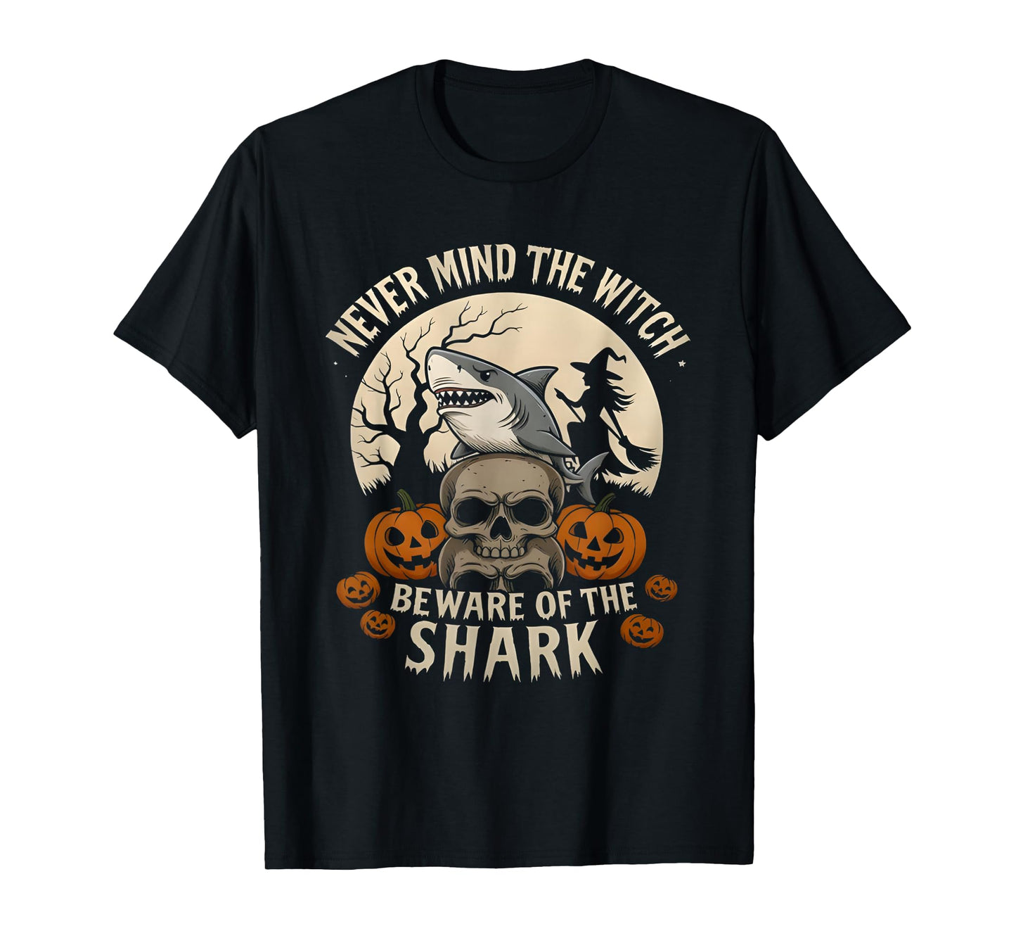 Types of Stimming Never Mind The Witch Beware of The Shark T-Shirt