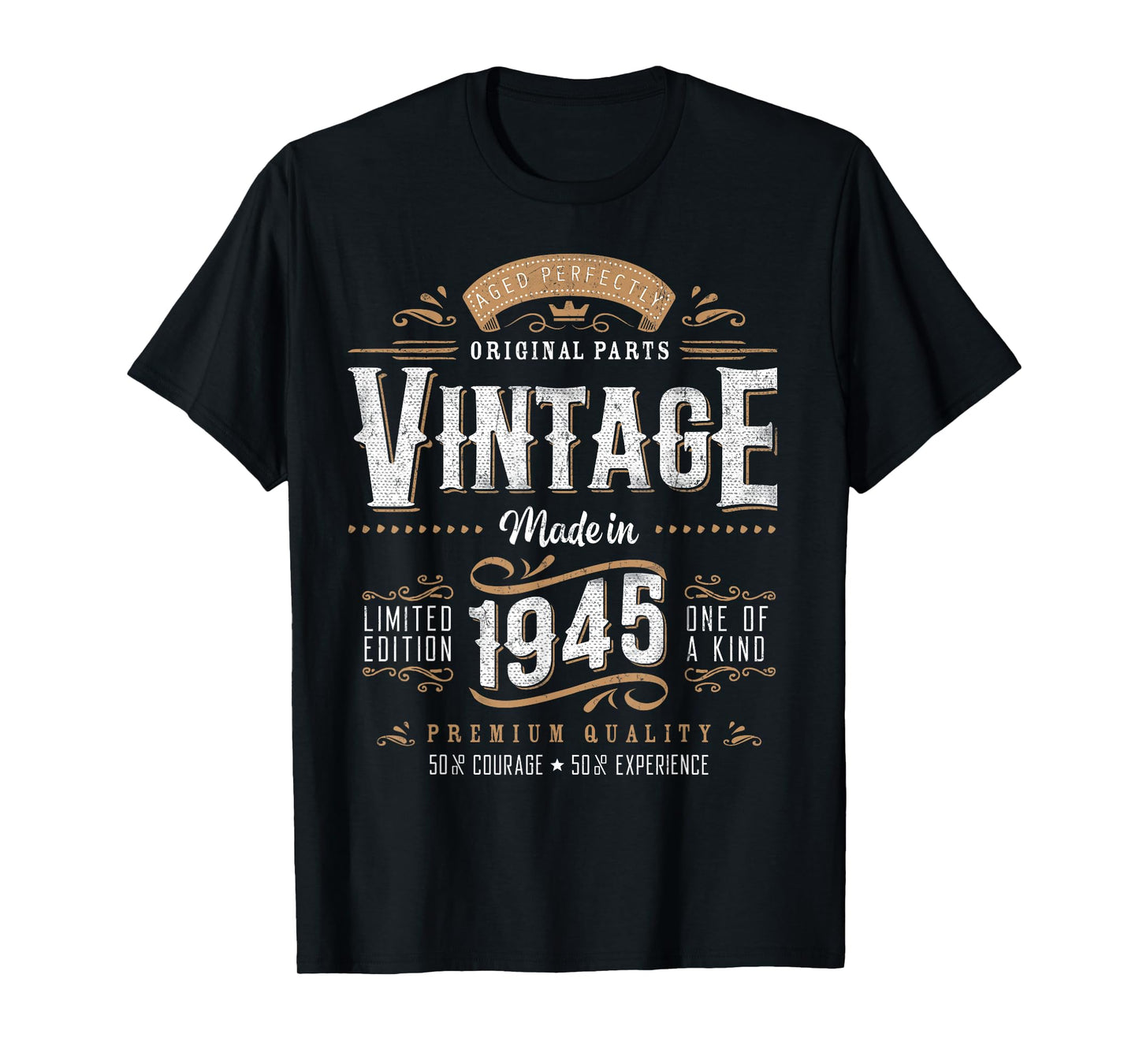 Vintage 1945 80th Birthday Gifts Women Men 80 Year Old T-Shirt