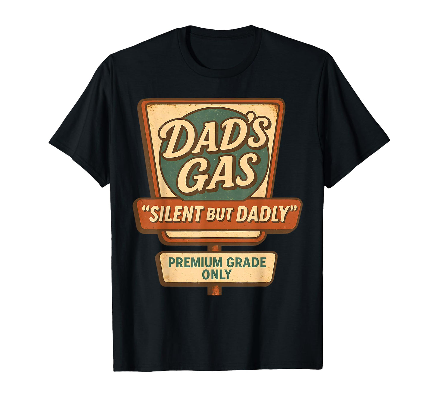 Silent But Dadly Funny Father's Day Fart Dad Farting Vintage T-Shirt