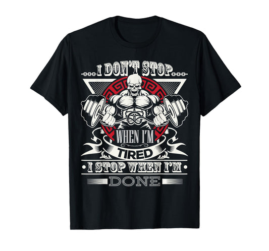 Fitness Motivational Gym Workout Bodybuilding Bodybuilder T-Shirt