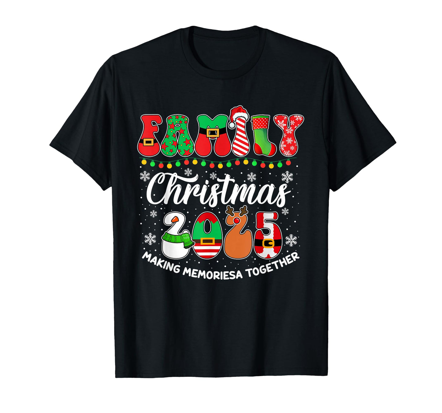 Family Christmas 2025 Matching Outfit Xmas Men Women Kids T-Shirt