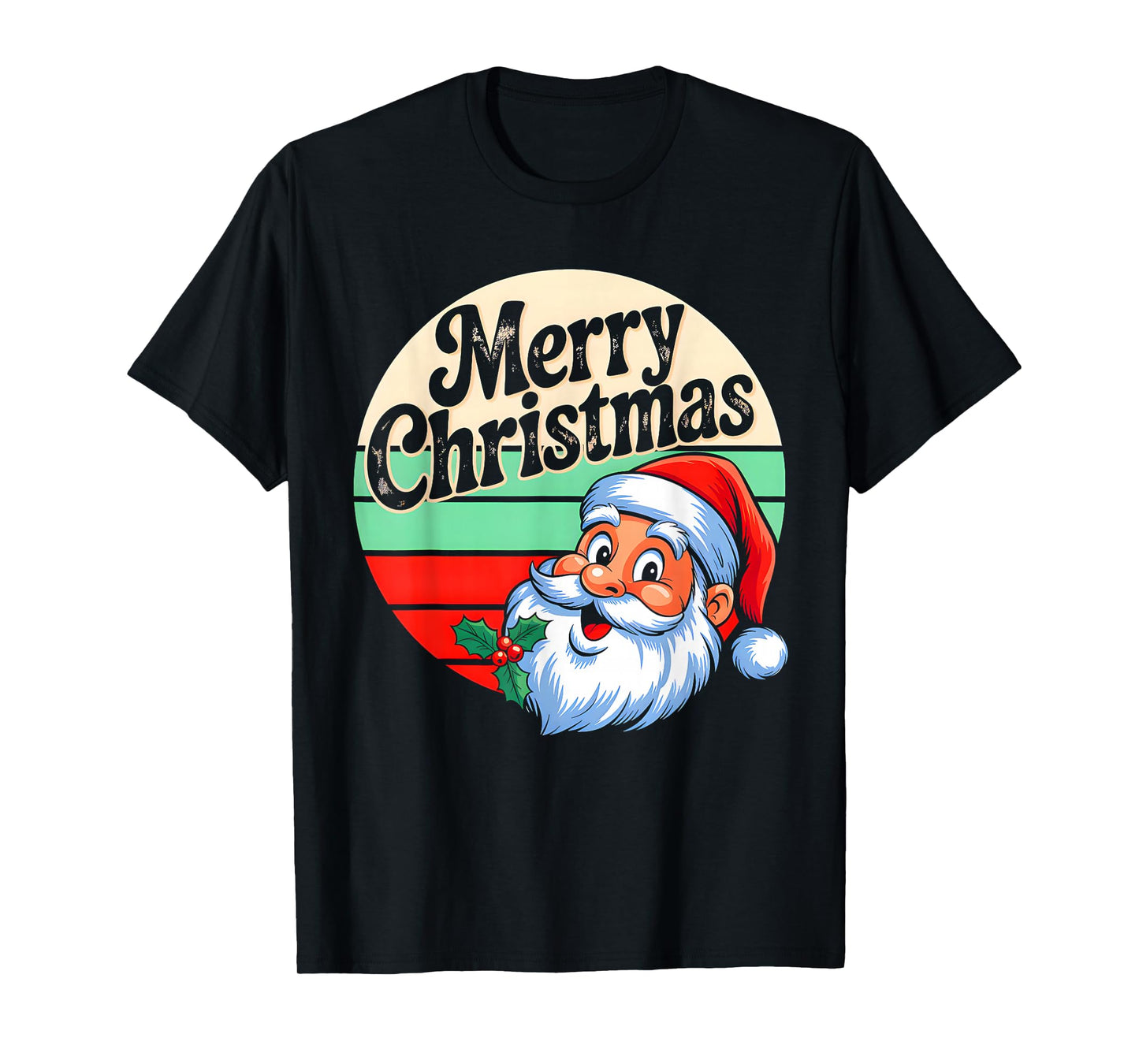 Vintage Santa Claus Merry Christmas Retro Xmas Squad Santa T-Shirt