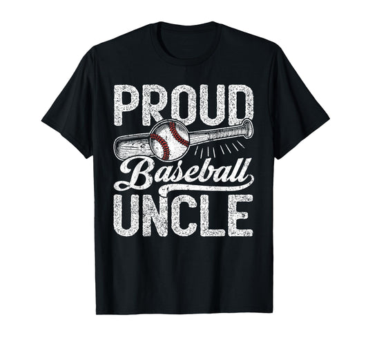 Uncle Baseball Men, Vintage Proud Baseball Uncle T-Shirt