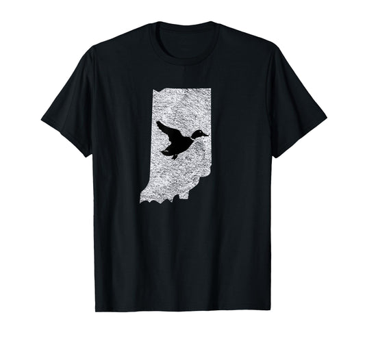 Indiana Duck Hunting Waterfowl Design T-Shirt