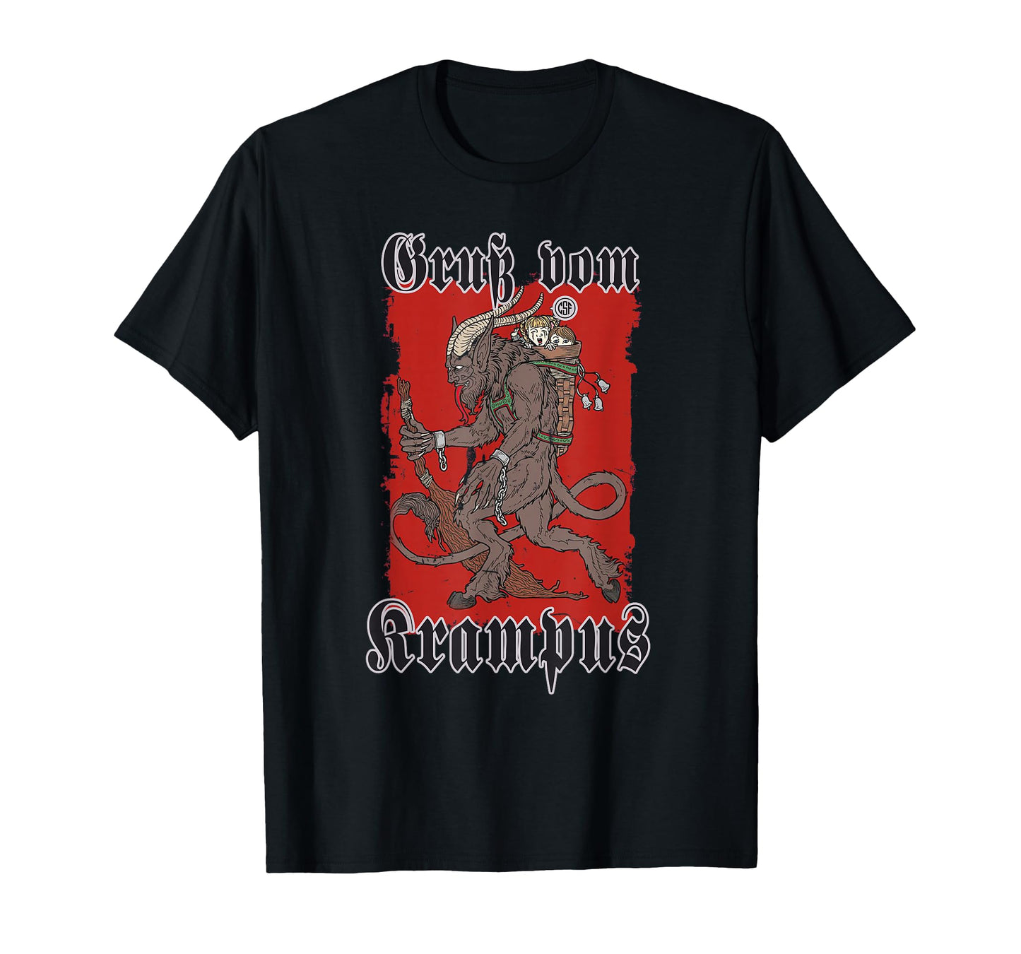 Greeting from Krampus Christmas Legend Figure T-Shirt