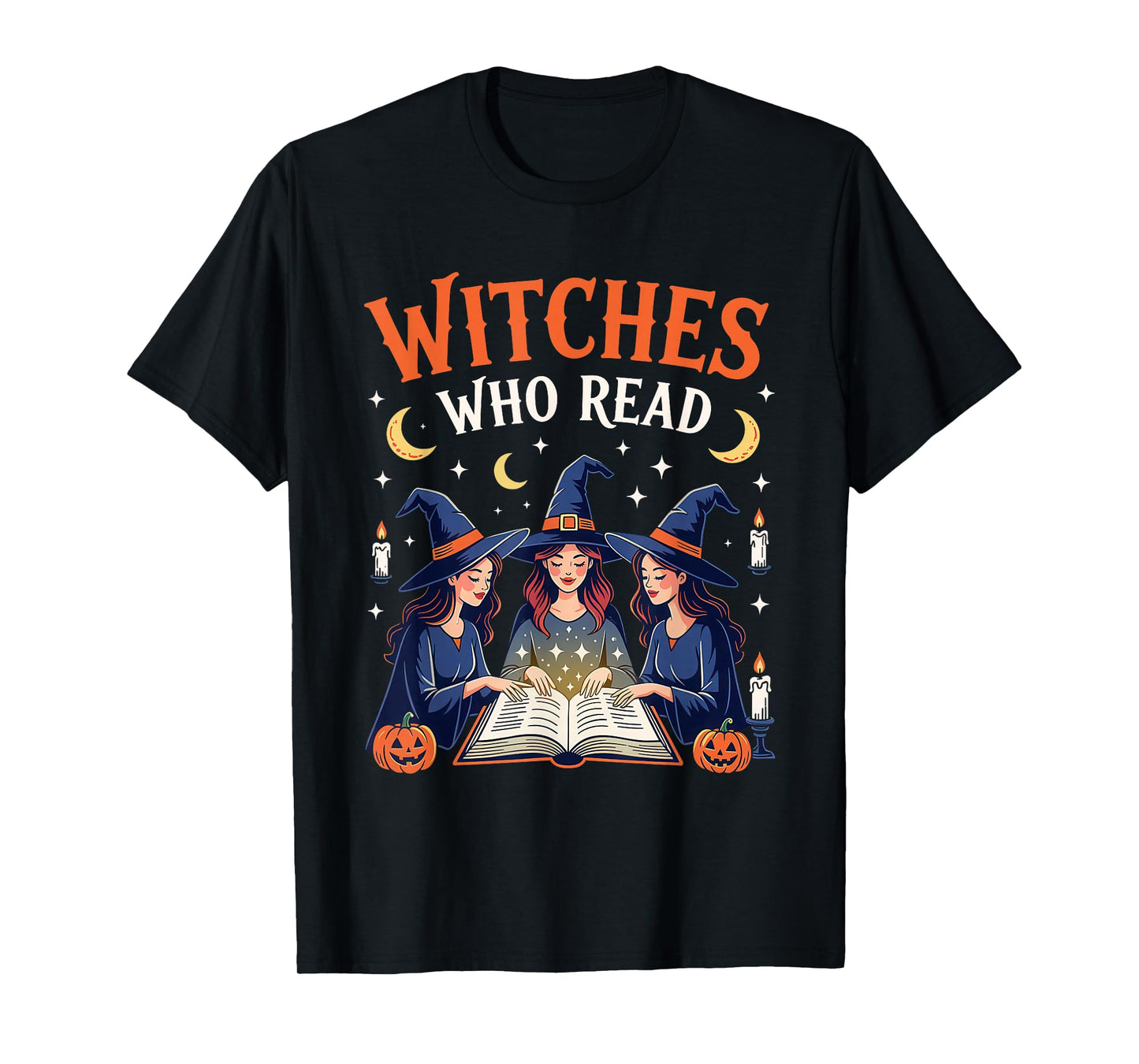 Witches Who Read Halloween Book Club T-Shirt