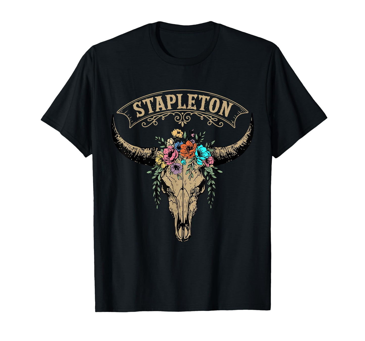 Vintage Stapleton Last Name Personalized Stapleton Flower T-Shirt