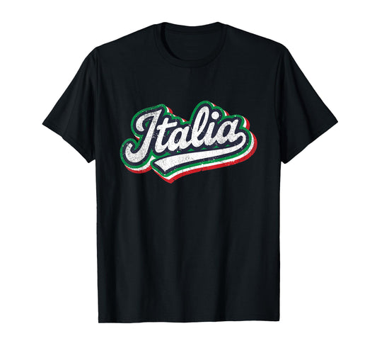 Italia Flag Italian Italy Italiano Souvenir Family Heritage T-Shirt