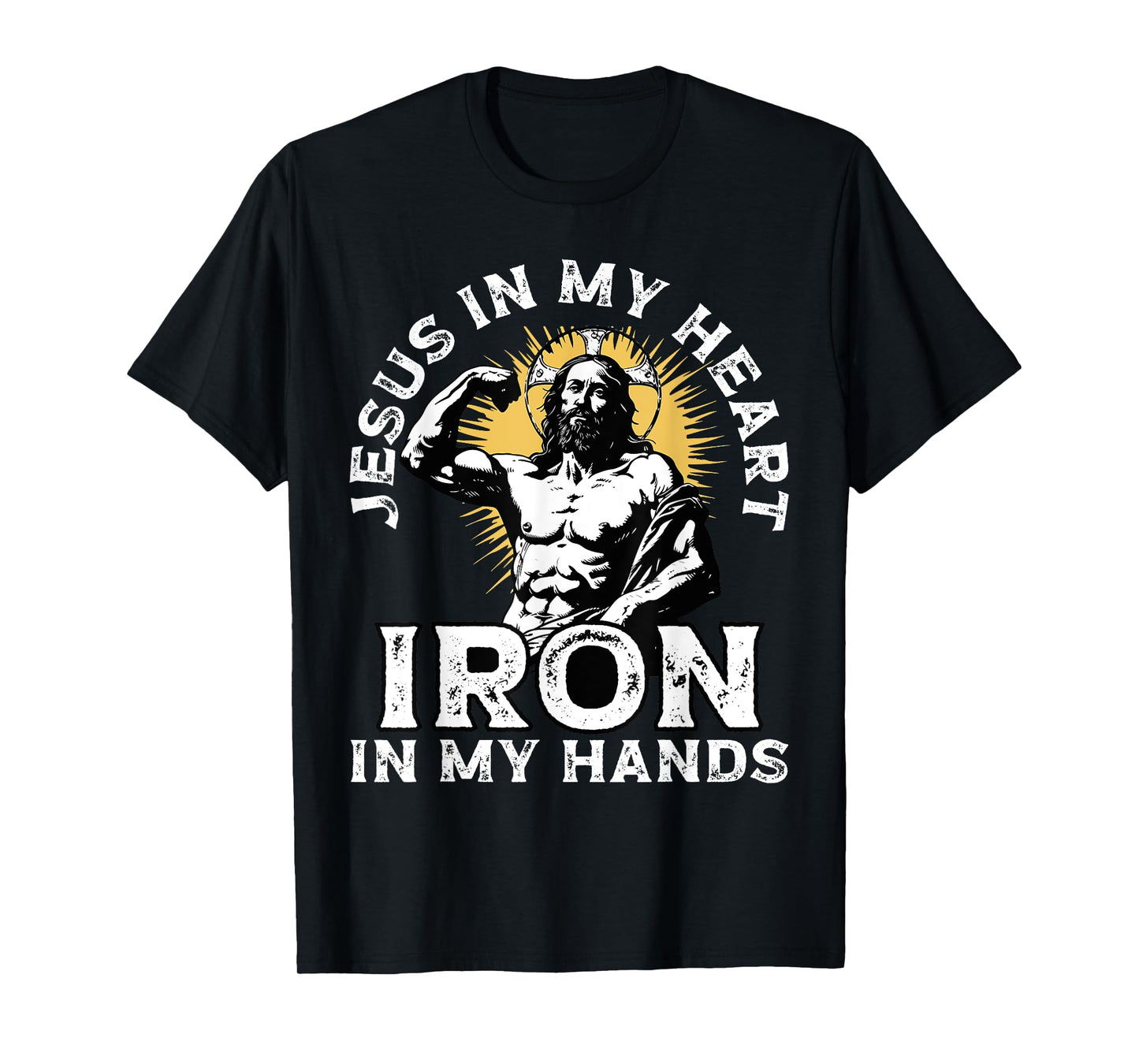 Gym And Jesus Christian Bodybuilder Religious Bodybuilding T-Shirt