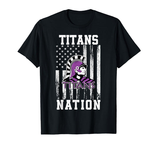El Paso Gridley Titans Logo Nation HS T-Shirt