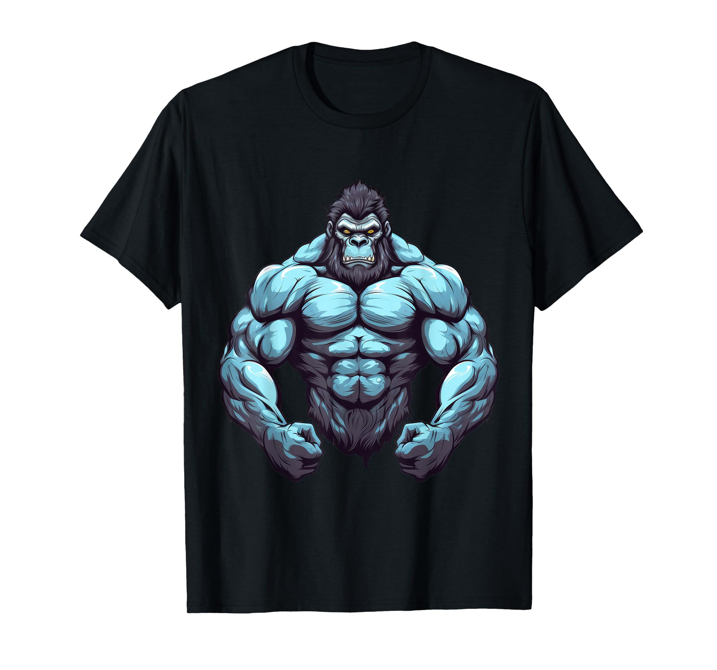 Gorilla Bodybuilder Muscular Body Gym Fitness Weightlifting T-Shirt