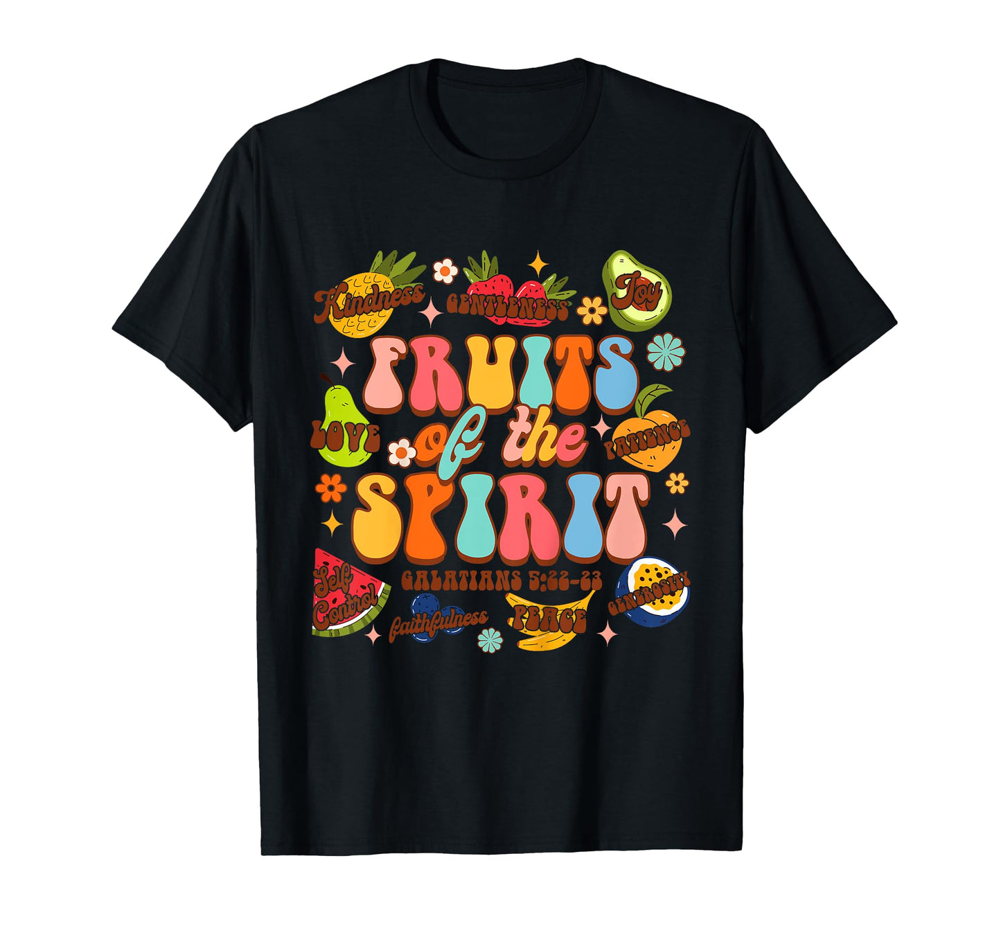Kids Christian Jesus God Religious Baby Fruits Of The Spirit T-Shirt