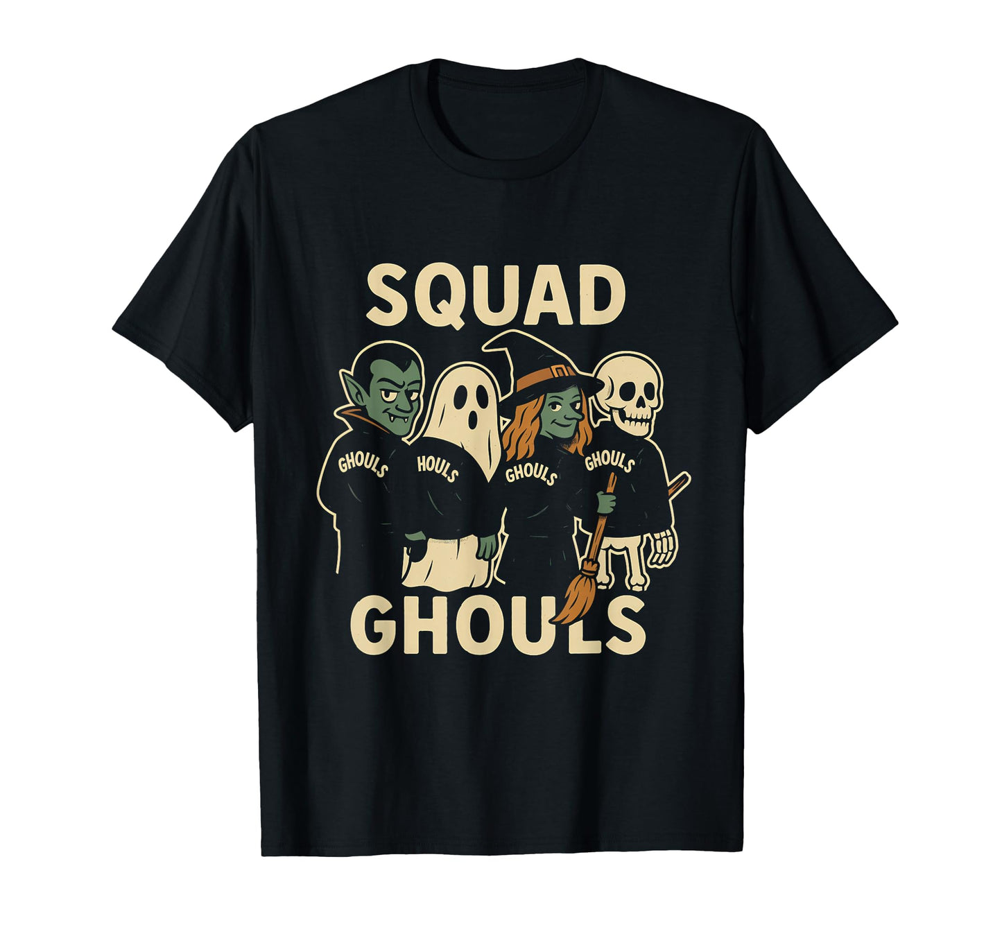 Ghoulish Squad Halloween Fun T-Shirt
