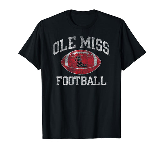 Mississippi Ole Miss Rebels Football Intensity Navy T-Shirt