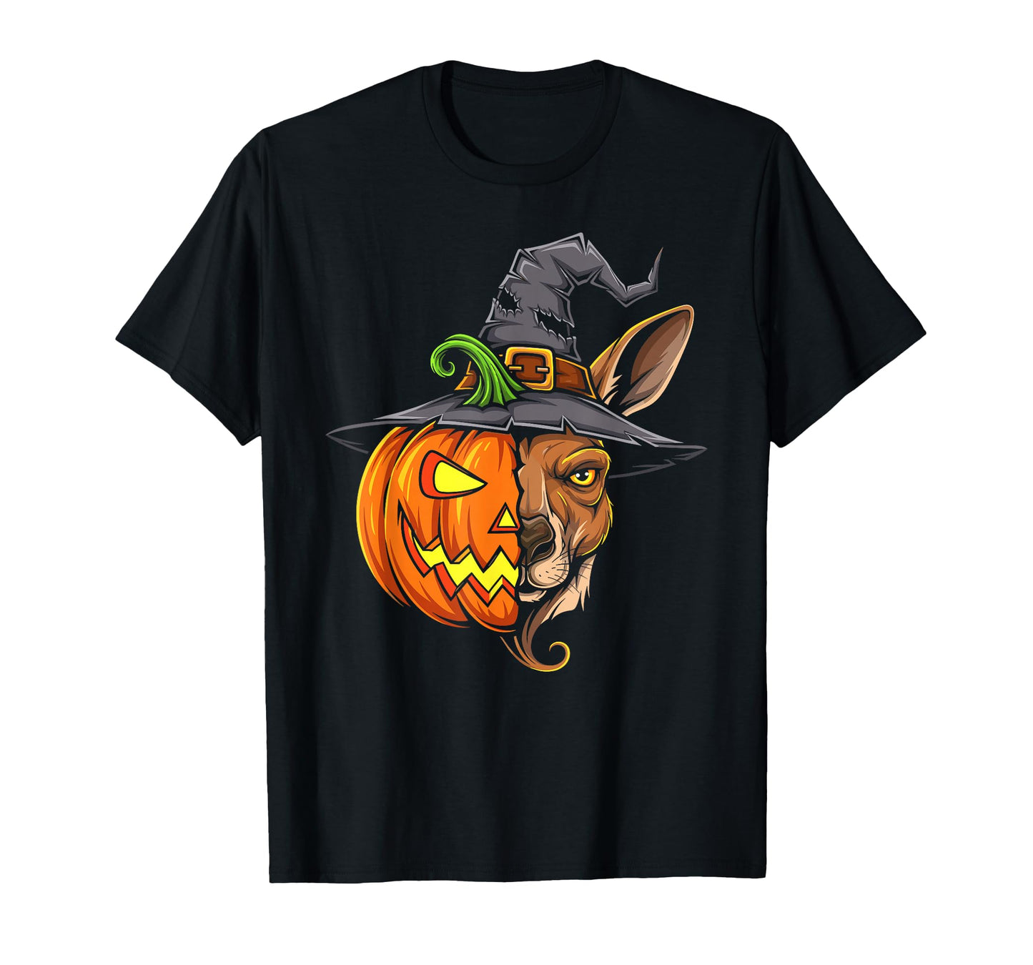 Kangaroo Pumpkin Jack O Lantern Halloween Kids Mens Womens T-Shirt