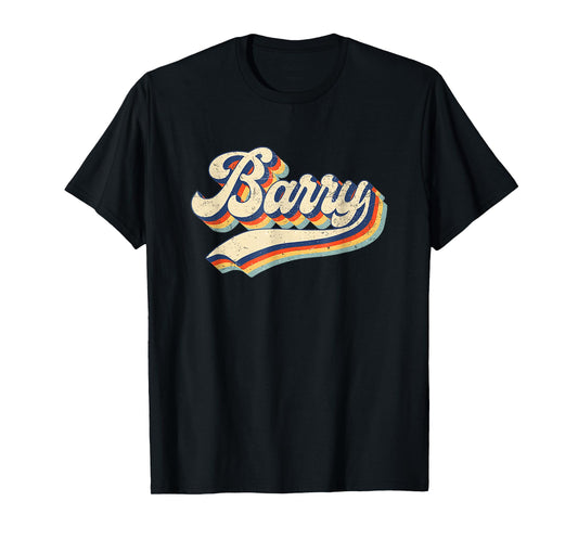 Funny Retro Vintage Barry First Name Barry T-Shirt