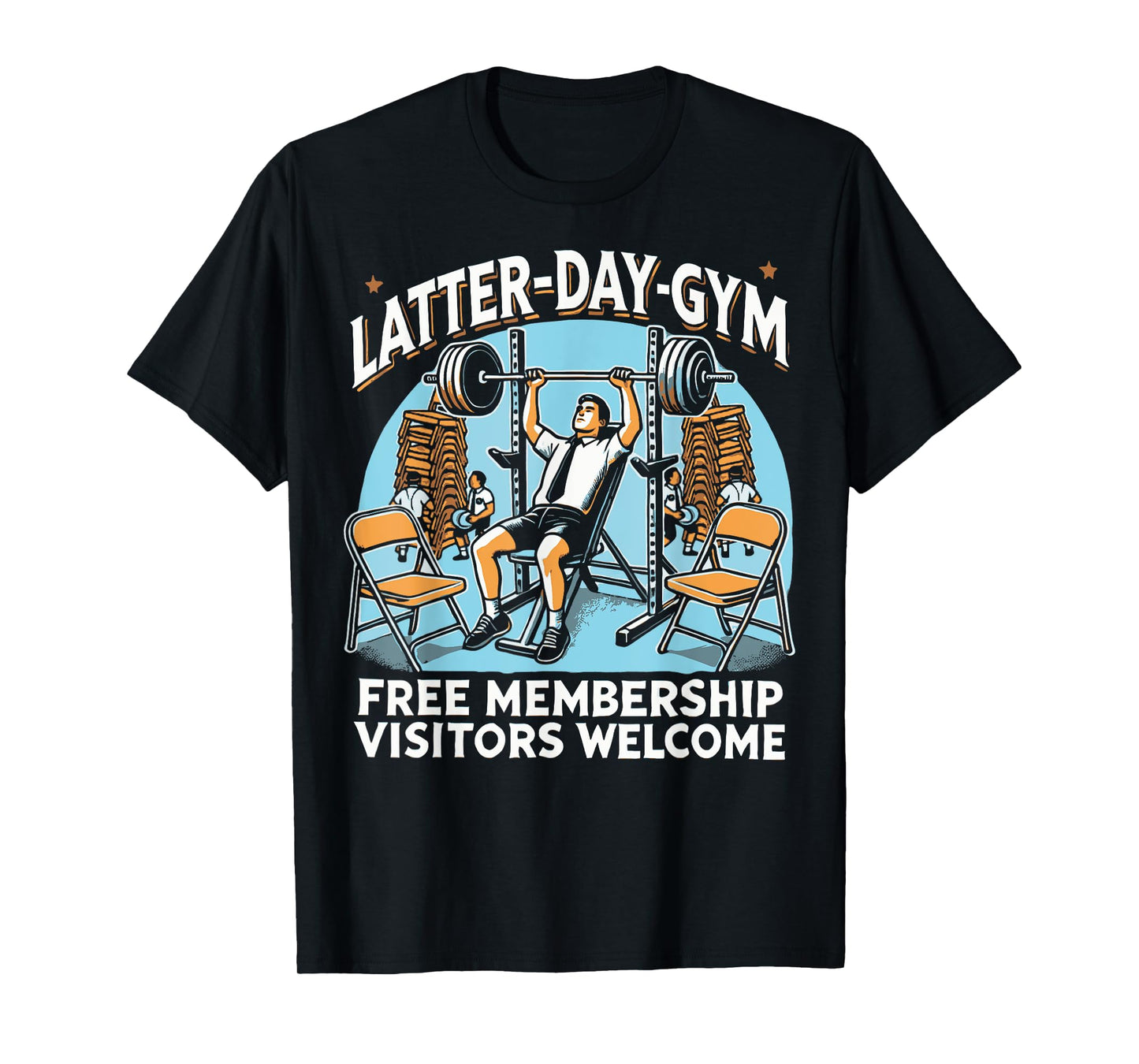 Latter-Day Gym Missionary LDS Church Funny Mormon T-Shirt