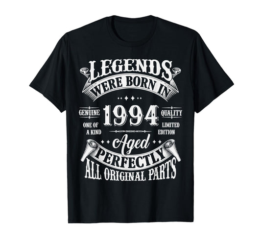 31st Birthday Tee 31 Years Old Vintage Legends Born In 1994 T-Shirt