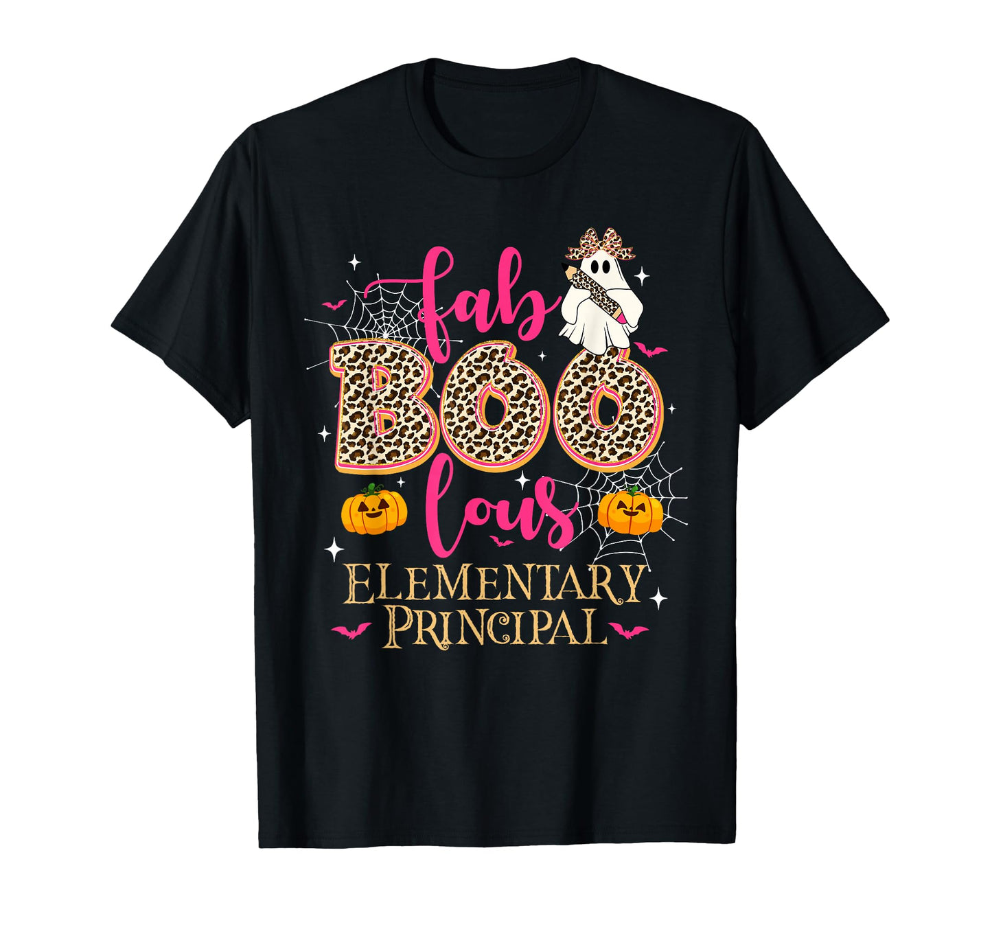 Leopard Halloween Costume Faboolous Elementary Principal T-Shirt