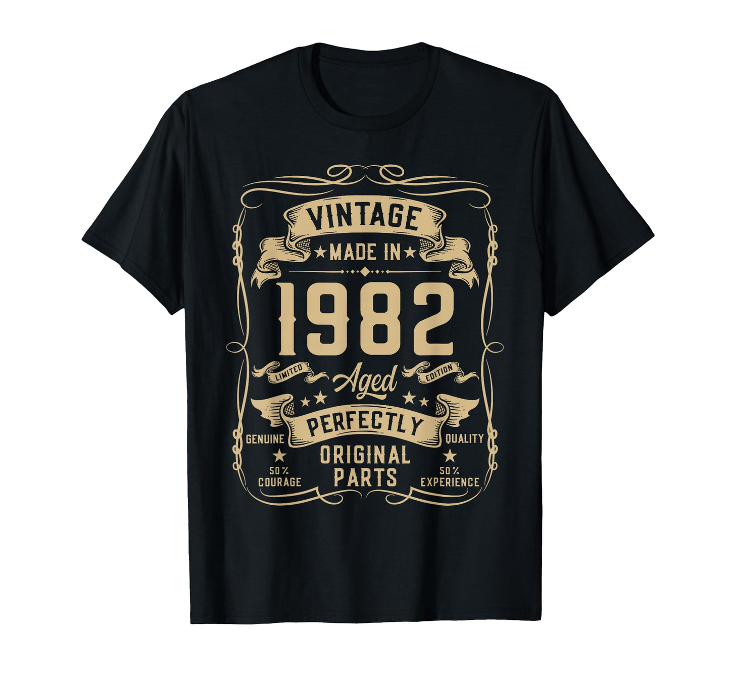 Vintage 1982 43yr 43rd Birthday Gifts for Men 43 Years Old T-Shirt