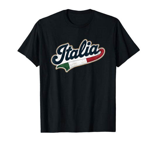Italia Flag Italian Italy Italiano Family Heritage Souvenir T-Shirt