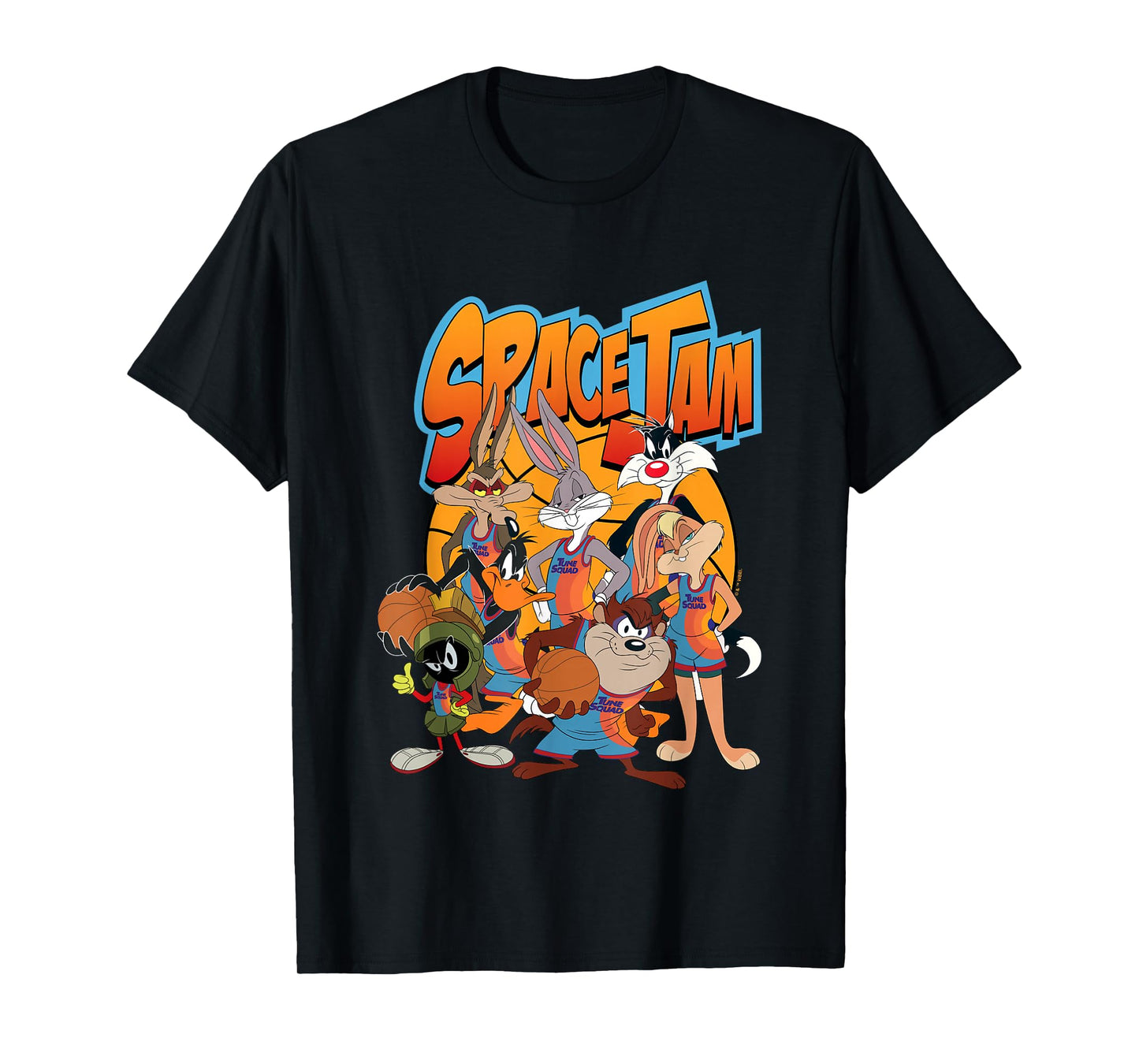 Space Jam: A New Legacy Tune Squad Retro Group Shot Logo T-Shirt