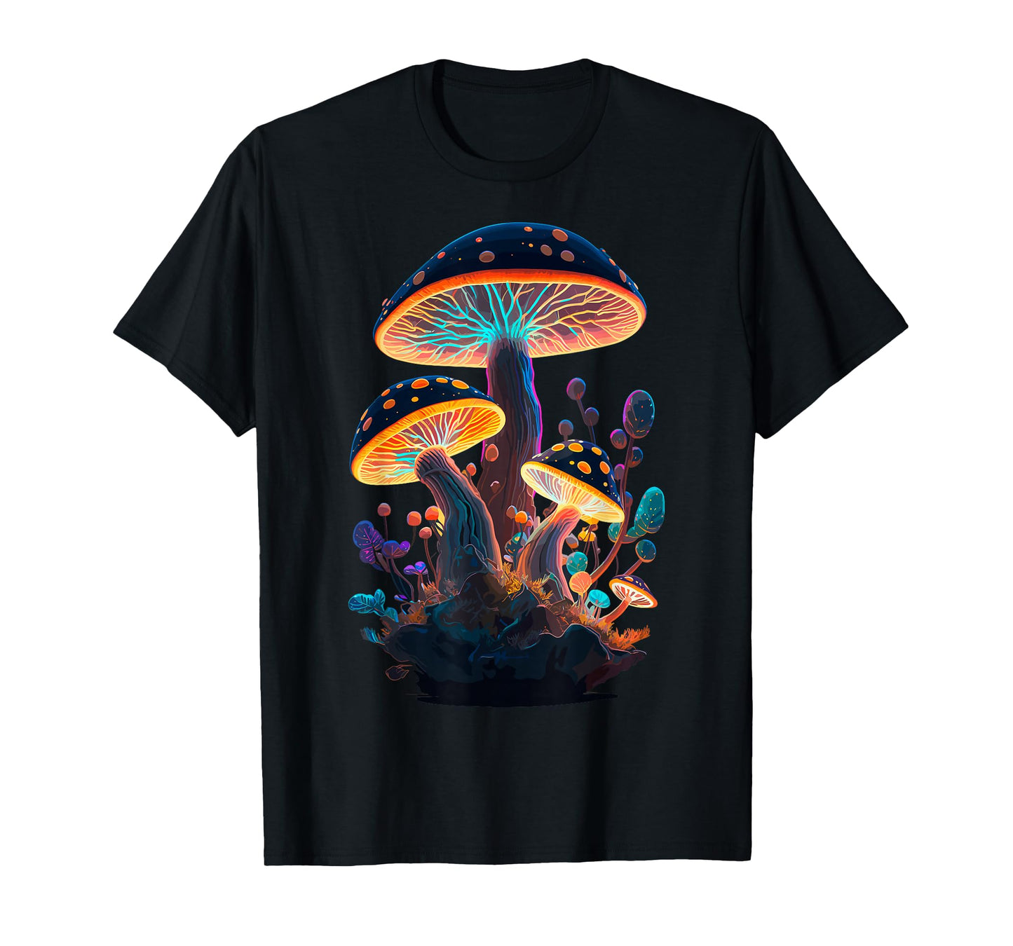 Cute Fairycore Mushrooms Whimsical Art Fantasy Themed Party T-Shirt