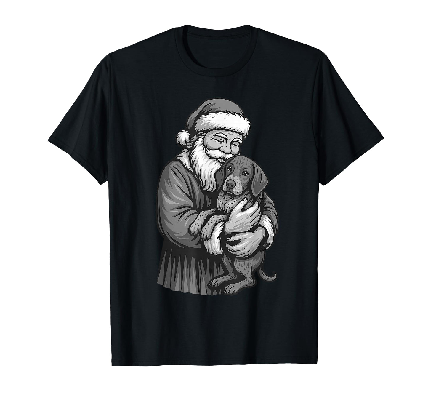 German Shorthaired Pointer Santa Claus Christmas Dog Lover T-Shirt